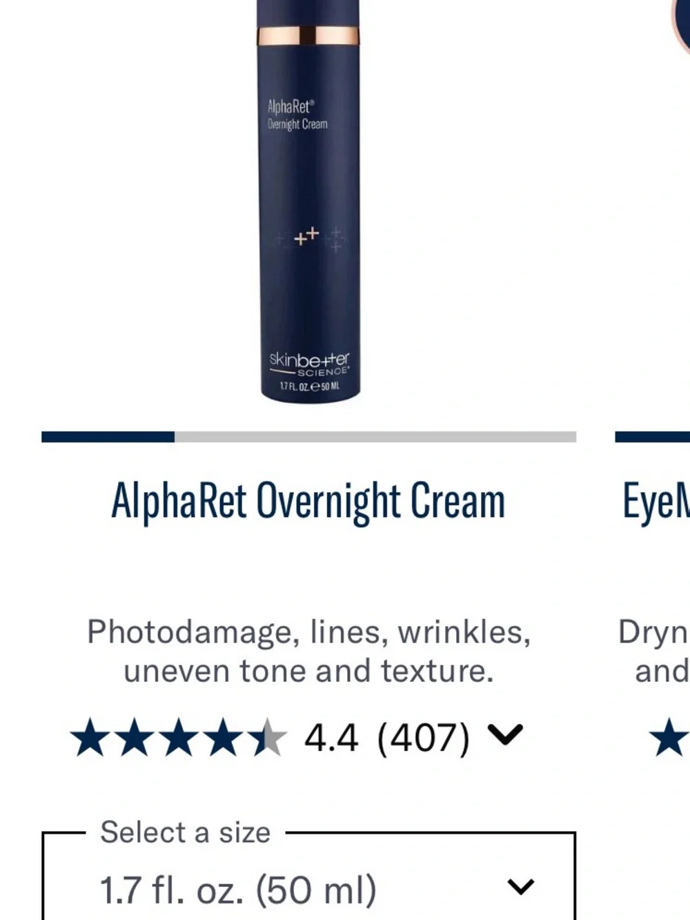 AlphaRet Overnight Cream - 1.7 NWT